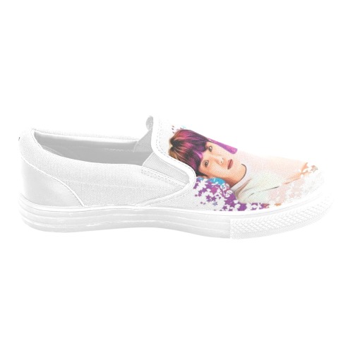 JHOPE Women's Unusual Slip-on Canvas Shoes (Model 019)