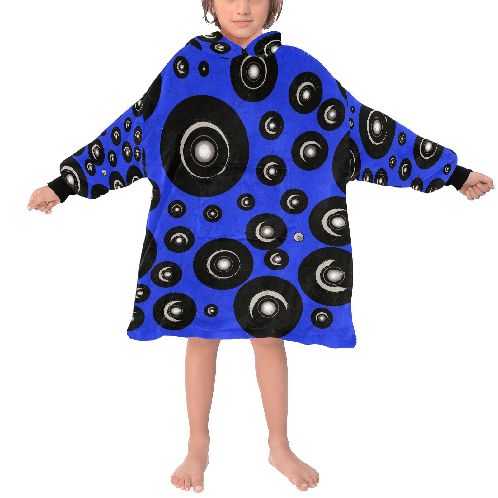 CogIIblue Blanket Hoodie for Kids