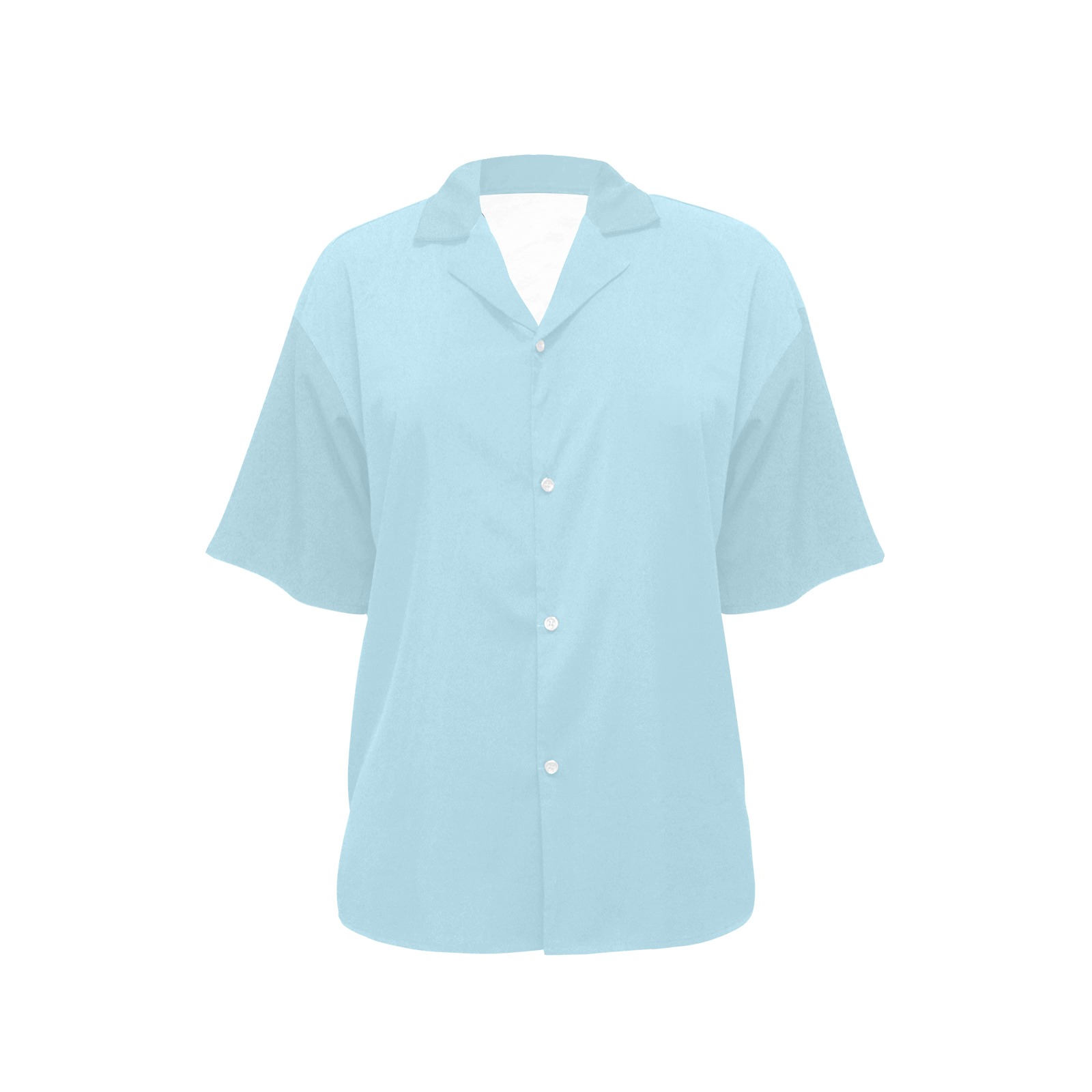 color light blue All Over Print Hawaiian Shirt for Women (Model T58)