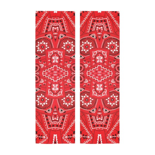 Bandana Squares Red Door Curtain Tapestry