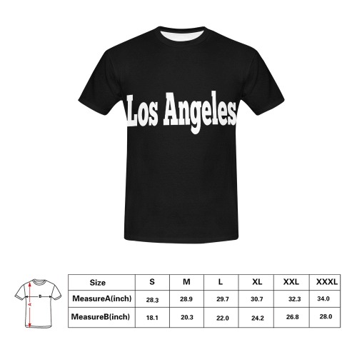 Los Angeles All Over Print T-Shirt for Men (USA Size) (Model T40)