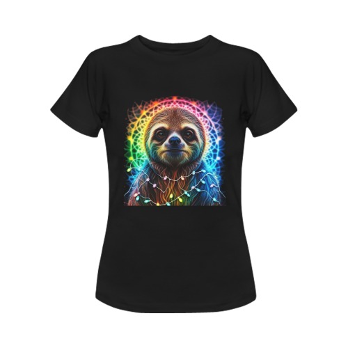 Spirit Sloth Women's T-Shirt in USA Size (Front Printing Only)