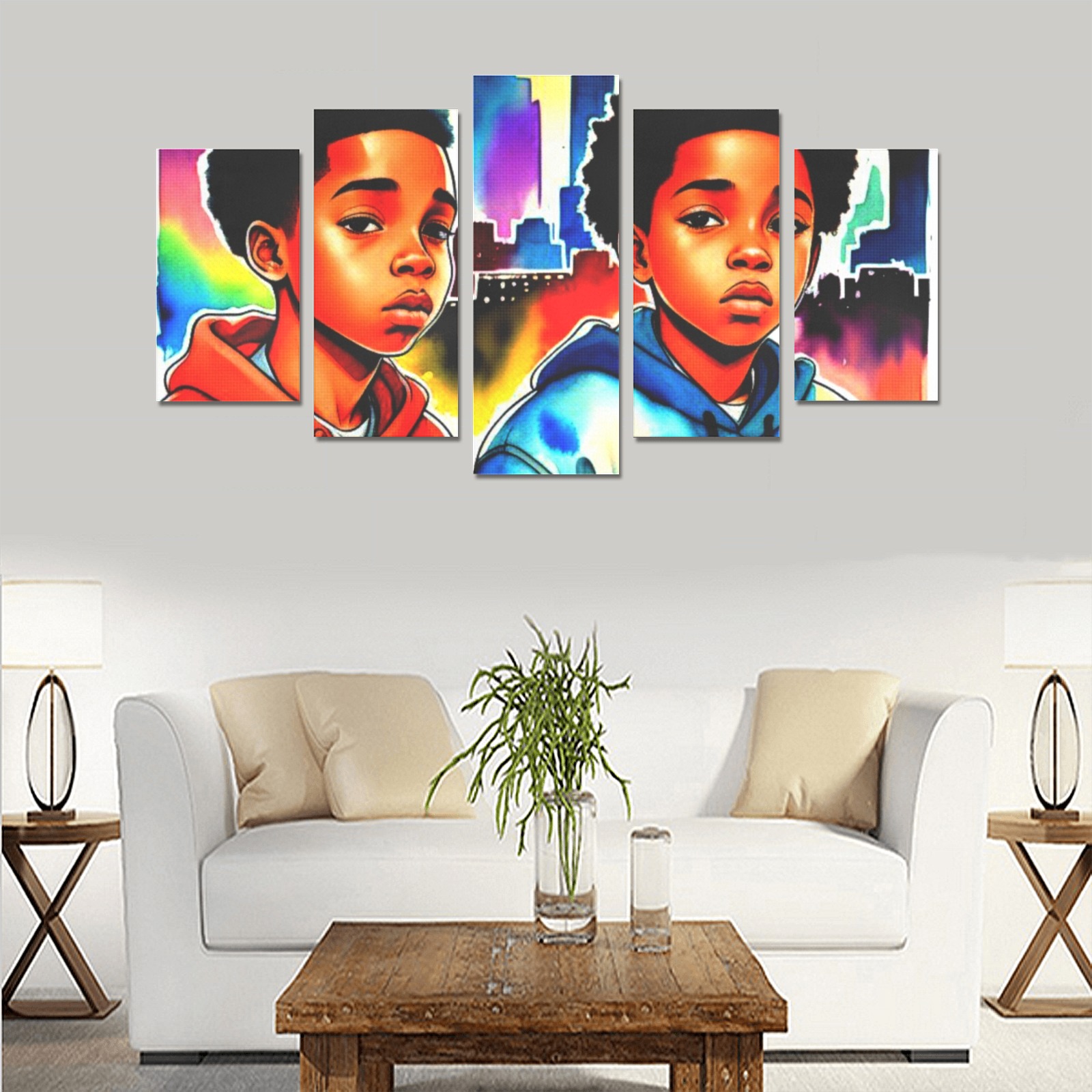 KIDS IN AMERICA 2 Canvas Print Sets A (No Frame)