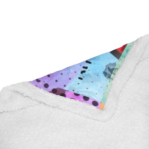 No Problem by Nico Bielow Double Layer Short Plush Blanket 50"x60"