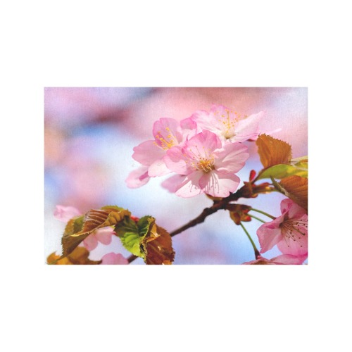 Beauty, love, wisdom of sakura cherry flowers. Placemat 12’’ x 18’’ (Set of 6)