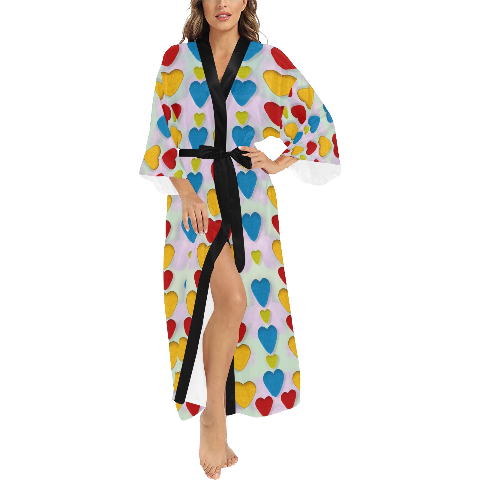 So sweet and hearty as love can be Long Kimono Robe
