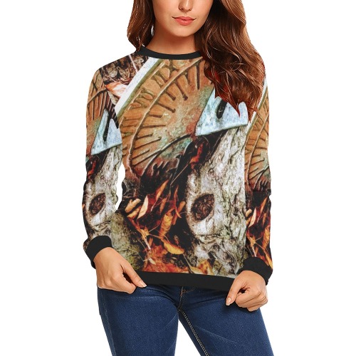 Armalanikai designer art clothing All Over Print Crewneck Sweatshirt for Women (Model H18)