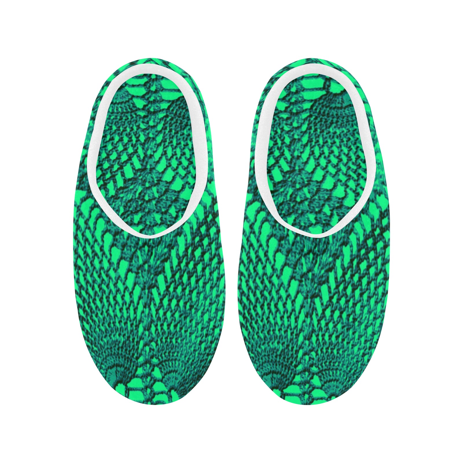 custom print crochet indoors slippers Women's Non-Slip Cotton Slippers (Model 0602)