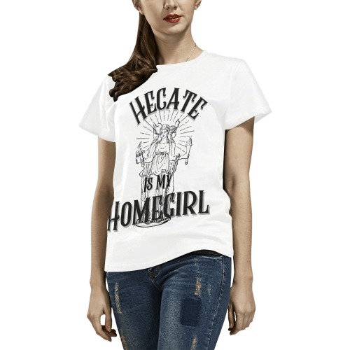 Hecate is my homegirl tshirt All Over Print T-Shirt for Women (USA Size) (Model T40)