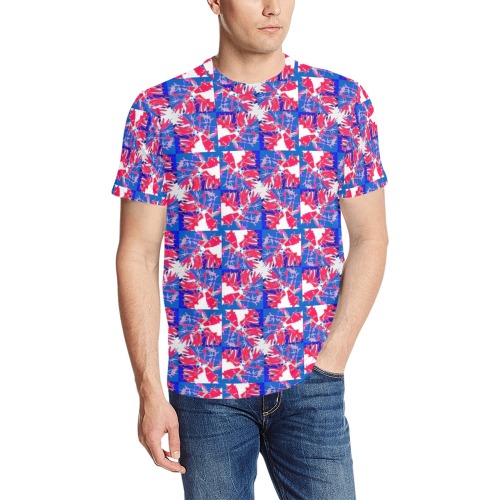 Palm 4th Men's All Over Print T-Shirt (Random Design Neck) (Model T63)