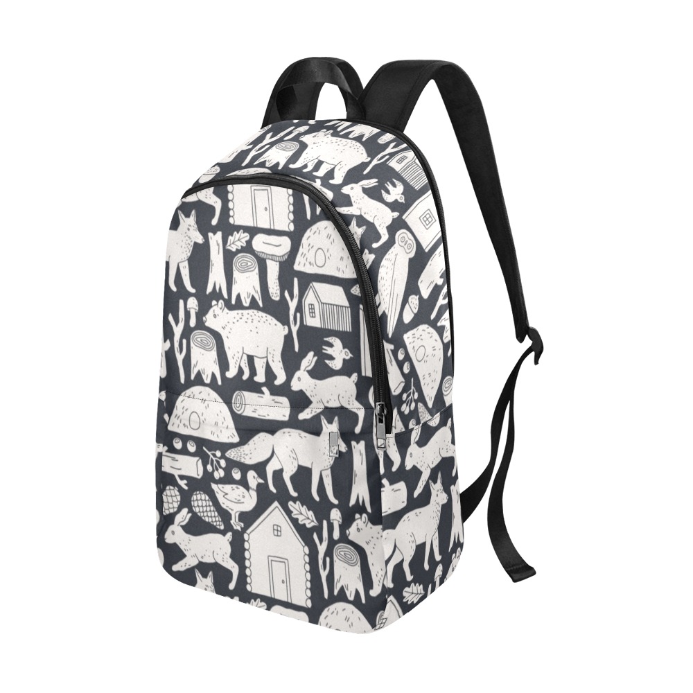 Cabin in the Wood Fabric Backpack for Adult (Model 1659)