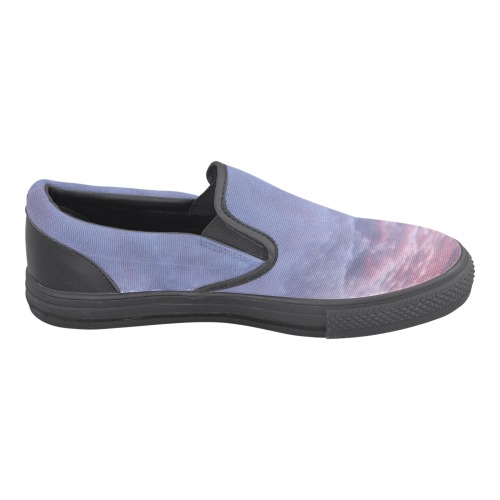 Morning Purple Sunrise Collection Slip-on Canvas Shoes for Kid (Model 019)