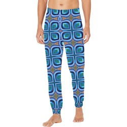 Blue Abstract - Repper.app Men's Pajama Trousers with Custom Cuff
