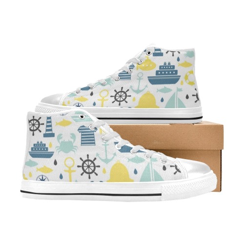 bb 959.9959 High Top Canvas Shoes for Kid (Model 017)