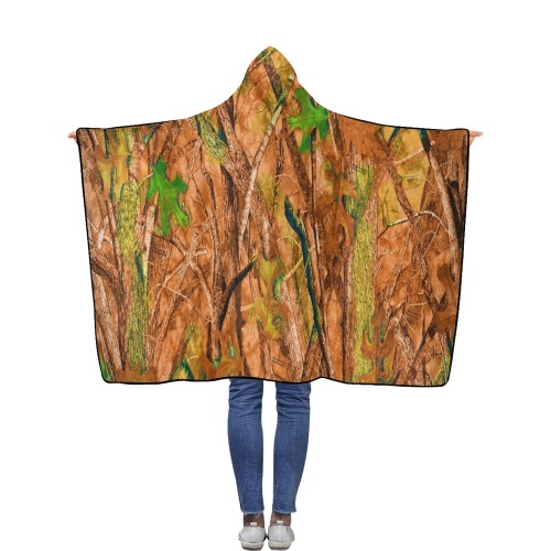 NOMON - Field to Stream to Couch - Enhanced Camo Flannel Hooded Blanket 40''x50''