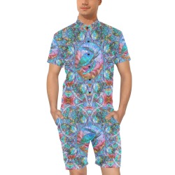 tortues 4 Men's Short Sleeve Jumpsuit