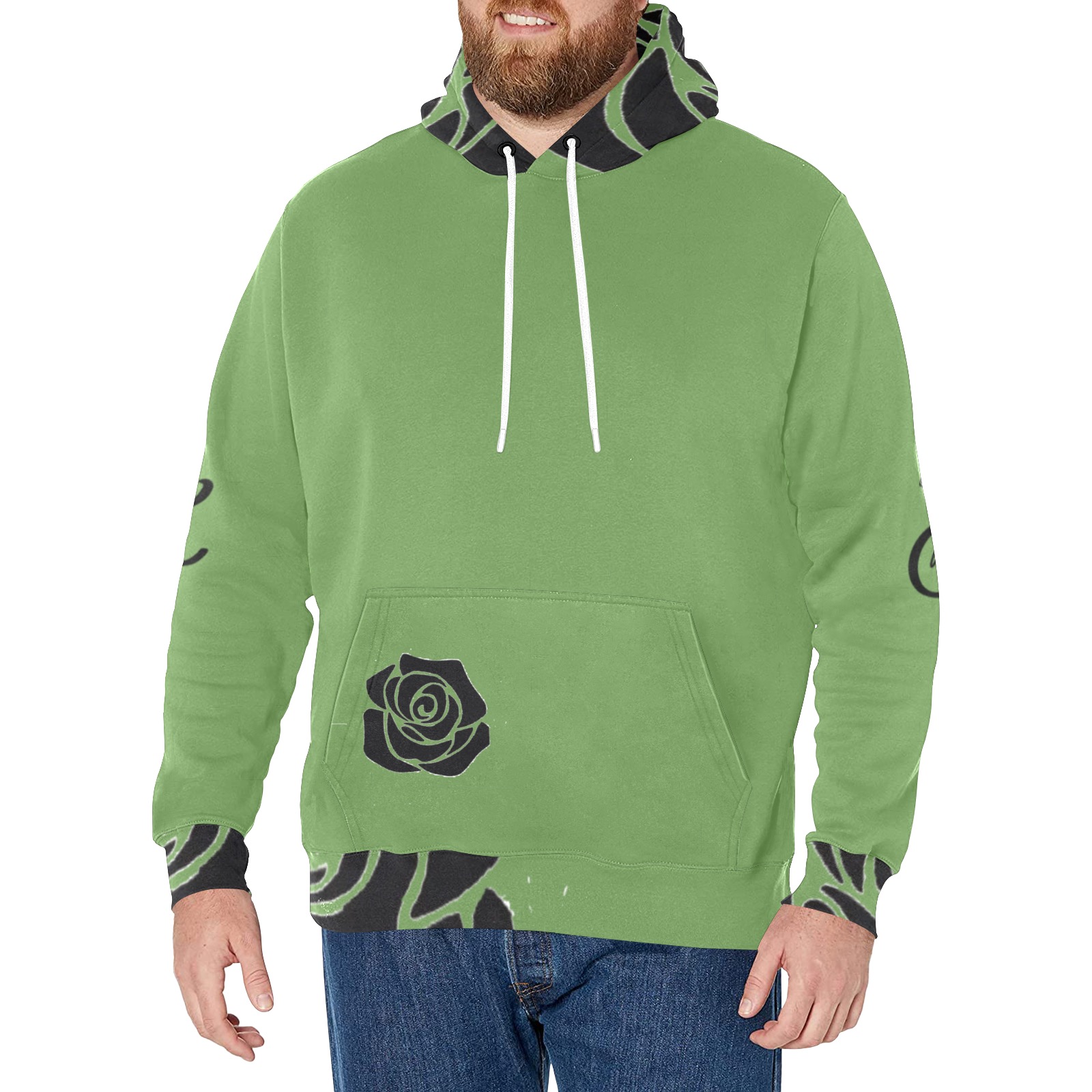 Mens Aromatherapy Apparel Graphic hoodie Men's Long Sleeve Fleece Hoodie (Model H55)