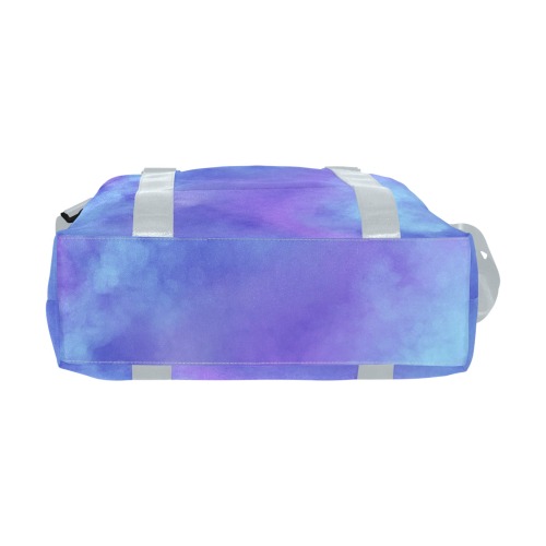 Misty Clouds Blue Large Capacity Duffle Bag (Model 1715)