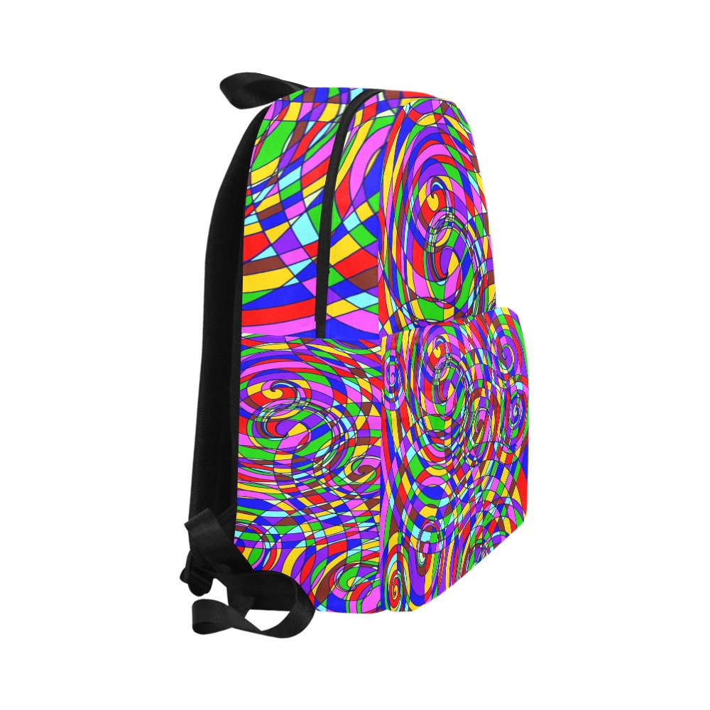 abstract owlblu Unisex Classic Backpack (Model 1673)