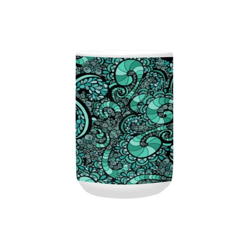 Seafoam Shores pattern Custom Ceramic Mug (15OZ)