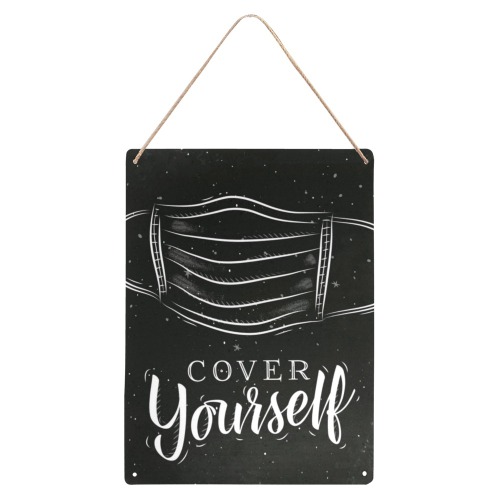 Cover Yourself 2 Metal Tin Sign 12"x16"