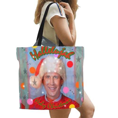 Hallelujah Christmas by Nico Bielow All Over Print Canvas Tote Bag/Large (Model 1699)