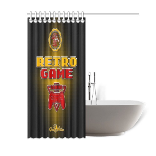 Retro Game Collectable Fly Shower Curtain 60"x72"