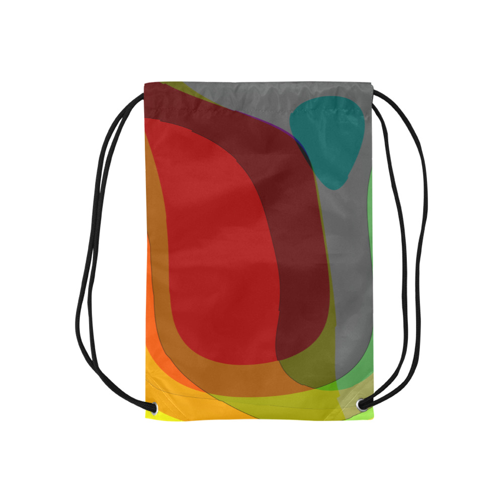 Colorful Abstract 118 Small Drawstring Bag Model 1604 (Twin Sides) 11"(W) * 17.7"(H)