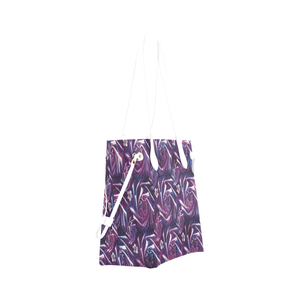 Purple Exploration Clover Canvas Tote Bag (Model 1661)