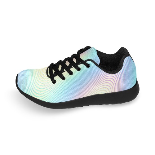 Holographic Rainbow Prints Women’s Running Shoes (Model 020)