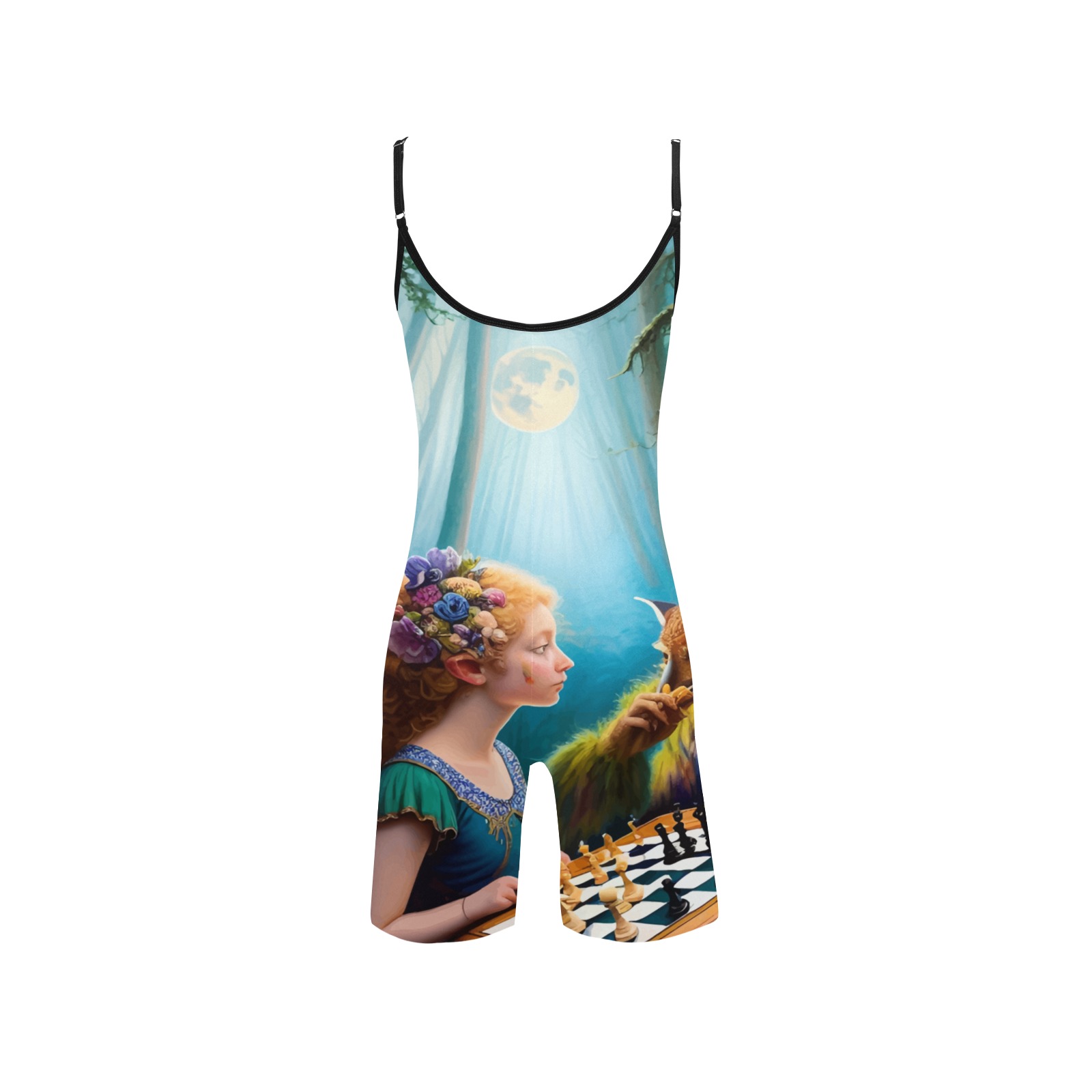 The Call of the Game 6_vectorized Women's Short Yoga Bodysuit