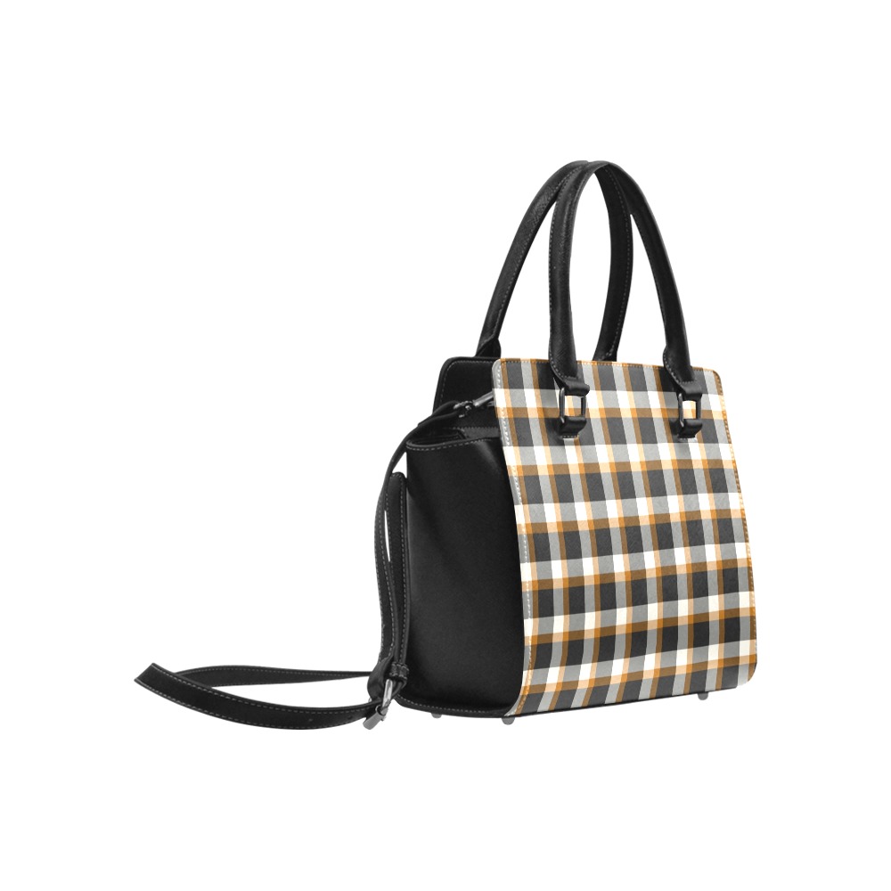 Classic Plaid (Tan) Classic Shoulder Handbag (Model 1653)