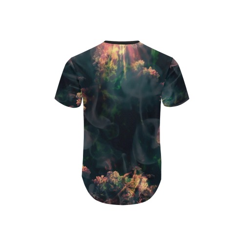 Darklands by Fetishgayworld Men's All Over Print Curved Hem T-Shirt (Model T76)