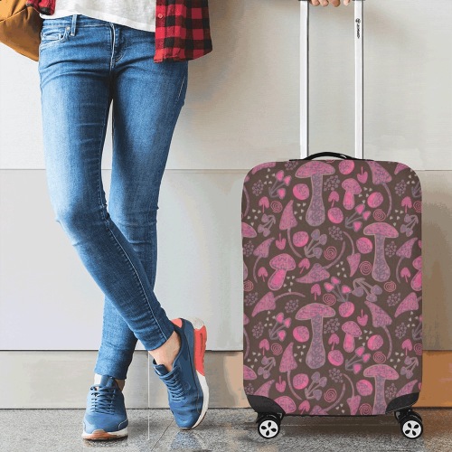 Unique fallpattern in pink Luggage Cover/Small 18"-21"