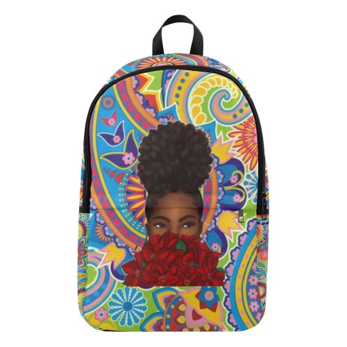 Acid Rose Fabric Backpack for Adult (Model 1659)