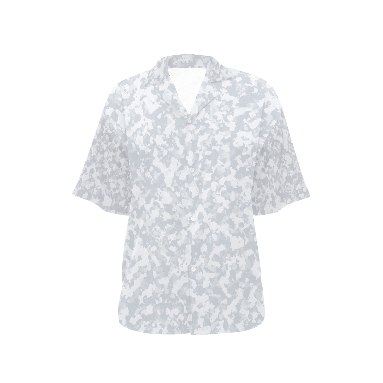 RURIKON BLUE-1 All Over Print Hawaiian Shirt for Women (Model T58)