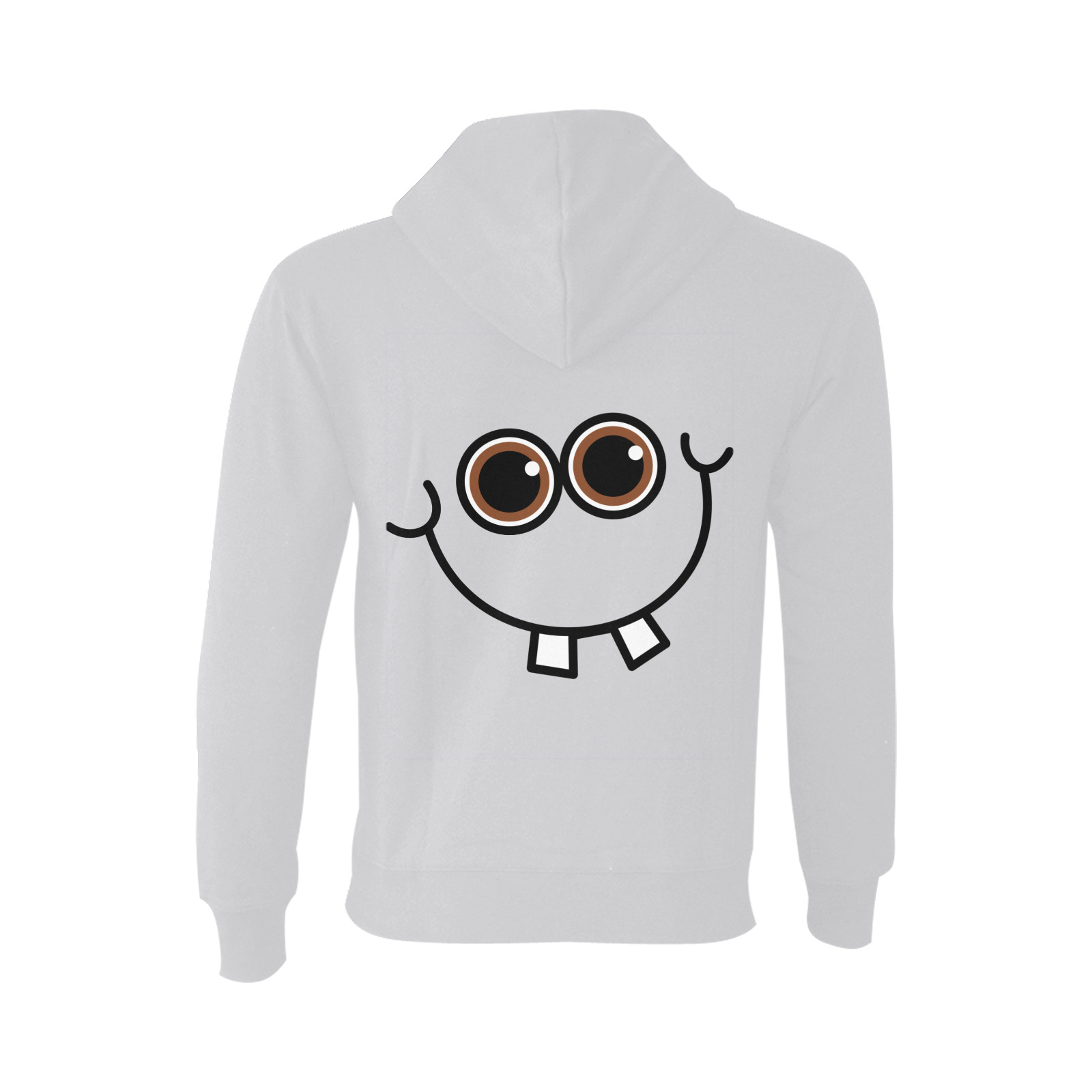 Funny Cartoon Expressive Happy Smiling Toothy Face Oceanus Hoodie Sweatshirt (NEW) (Model H03)