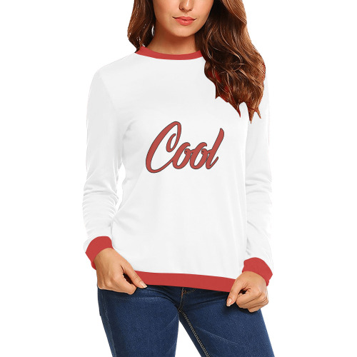 Coolq Q331186 | All Over Print Crewneck Sweatshirt for Women (Model H18)