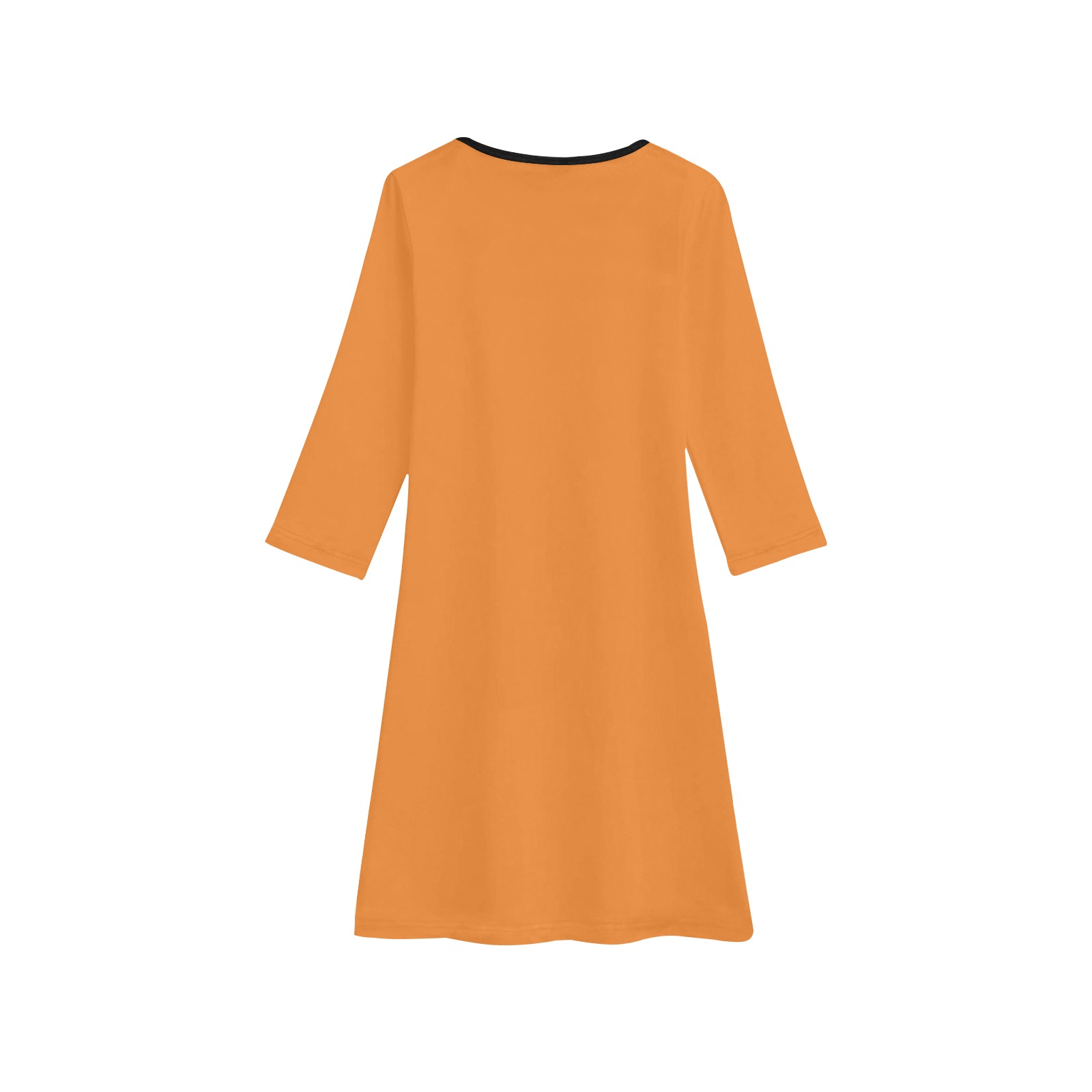 Foxy Roxy Orange Girls' Long Sleeve Dress (Model D59)