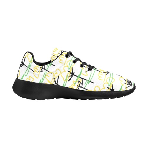 Hand draw floral Women's Athletic Shoes (Model 0200)