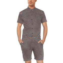 86-2 Men's Short Sleeve Jumpsuit