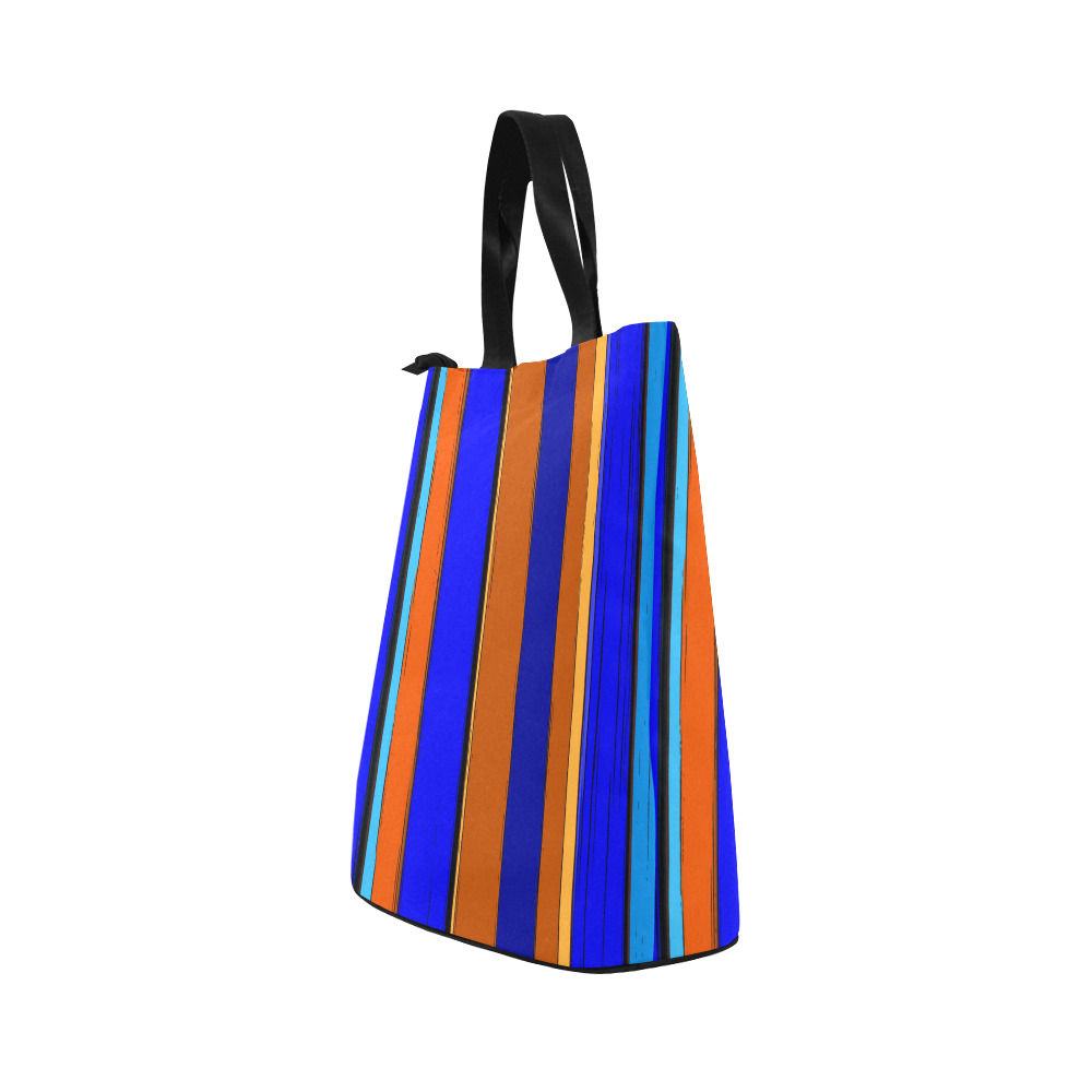 Abstract Blue And Orange 930 Nylon Lunch Tote Bag (Model 1670)