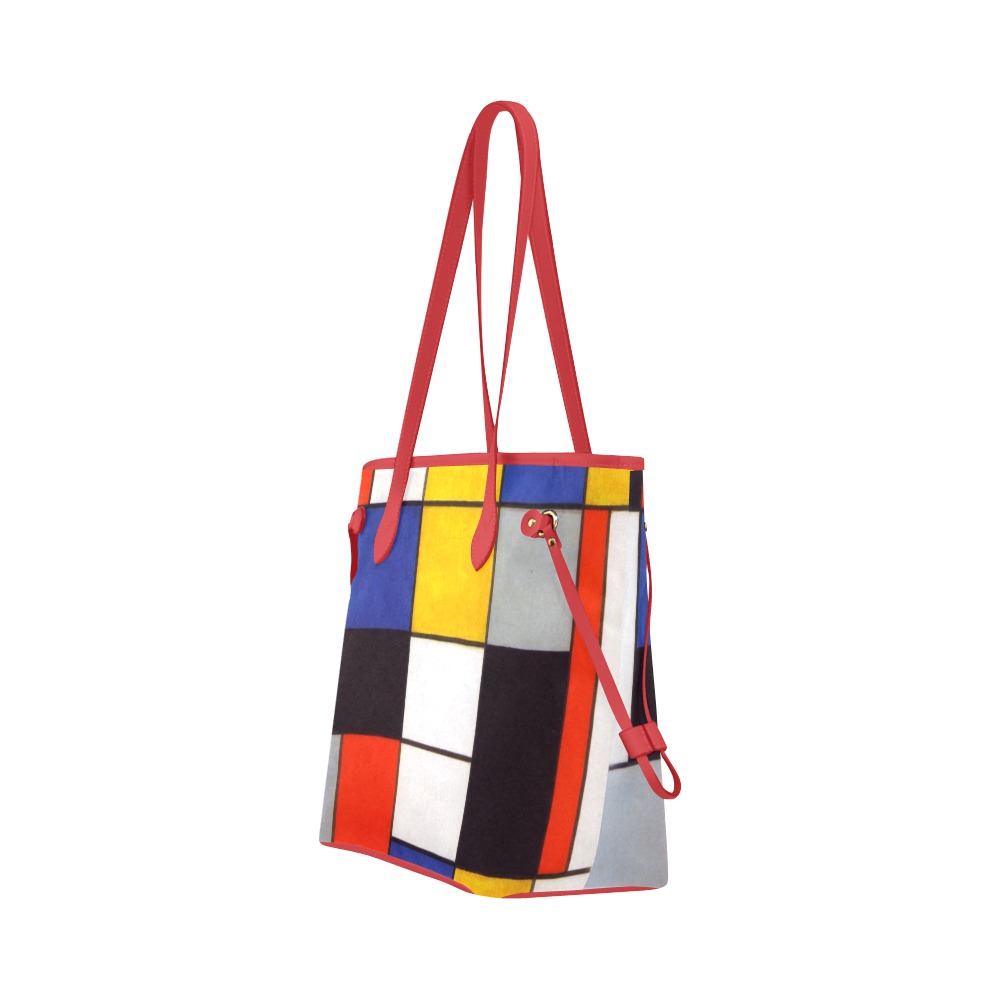 Composition A by Piet Mondrian Clover Canvas Tote Bag (Model 1661)