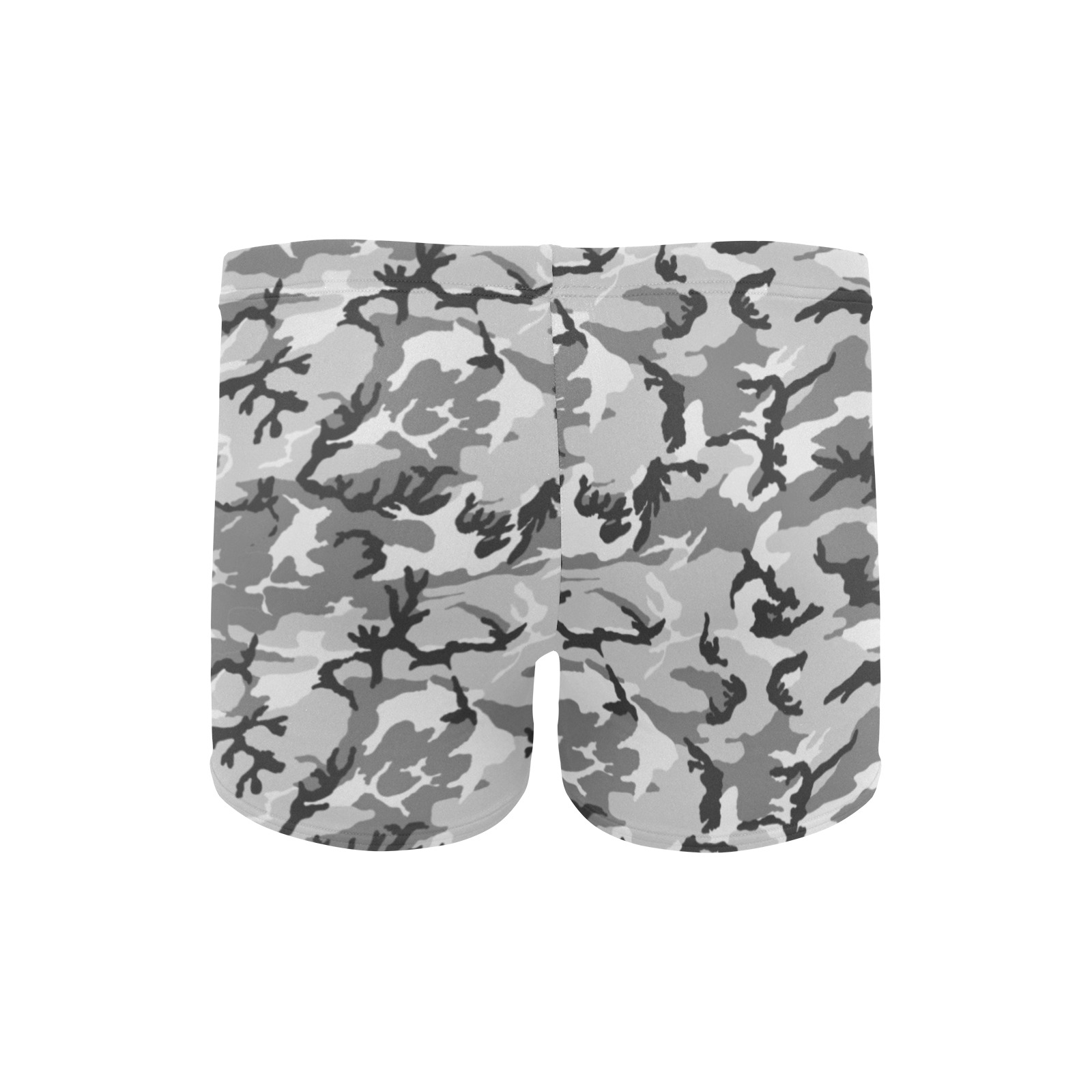 Woodland Urban City Black/Gray Camouflage Men's Swimming Trunks (Model L60)