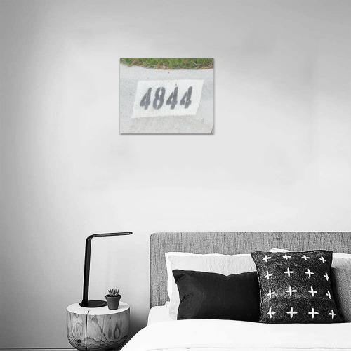 Street Number 4844 Upgraded Canvas Print 10"x8"