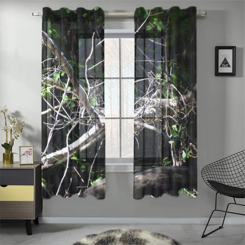a moment of light Gauze Curtain 28"x63" (Two-Piece)