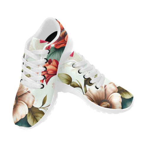 flowers botanic art (4) running shoes Men’s Running Shoes (Model 020)