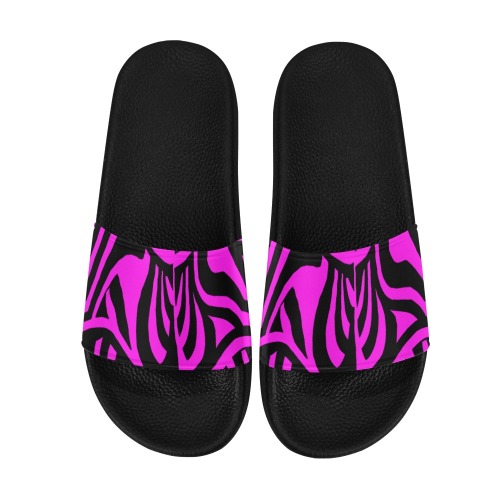 aaa black pb Women's Slide Sandals (Model 057)