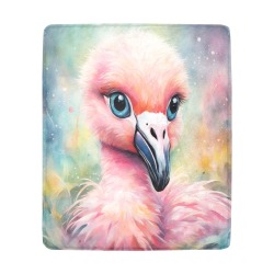 Rainbow Birds Flamingo 3 Ultra-Soft Micro Fleece Blanket 50"x60"