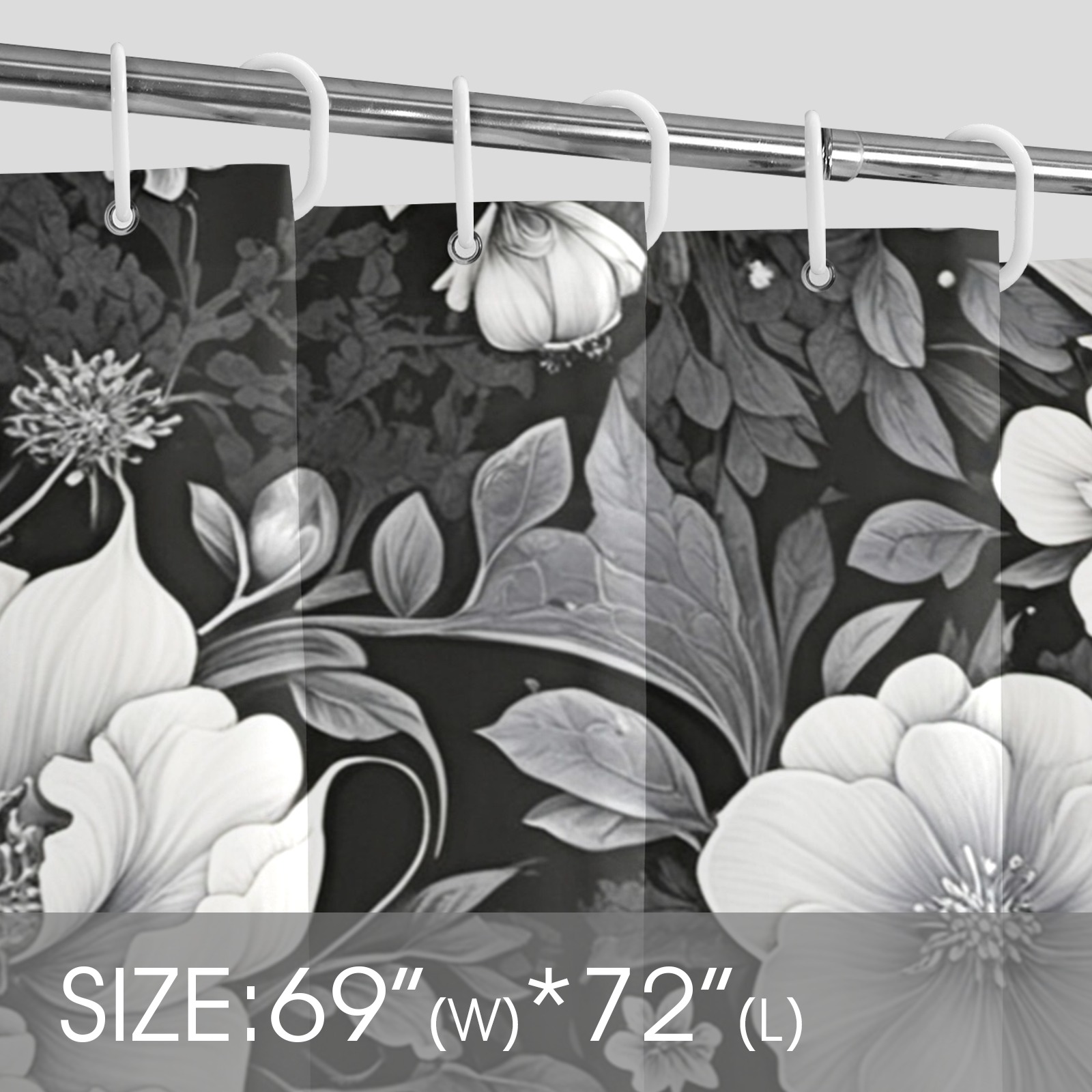 Fabulous Florals 39 Shower Curtain 69"x72"